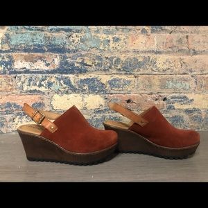 Rust colored clogs